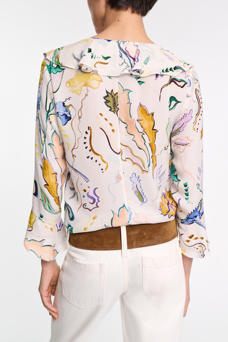 Dorothee Schumacher Printed silk georgette blouse Wicked Flower Print