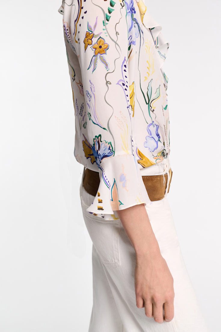 Dorothee Schumacher Printed silk georgette blouse Wicked Flower Print