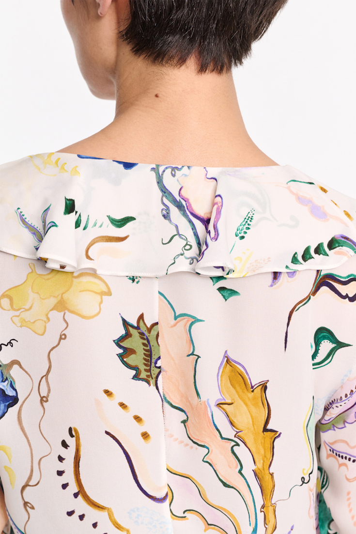 Dorothee Schumacher Printed silk georgette blouse Wicked Flower Print