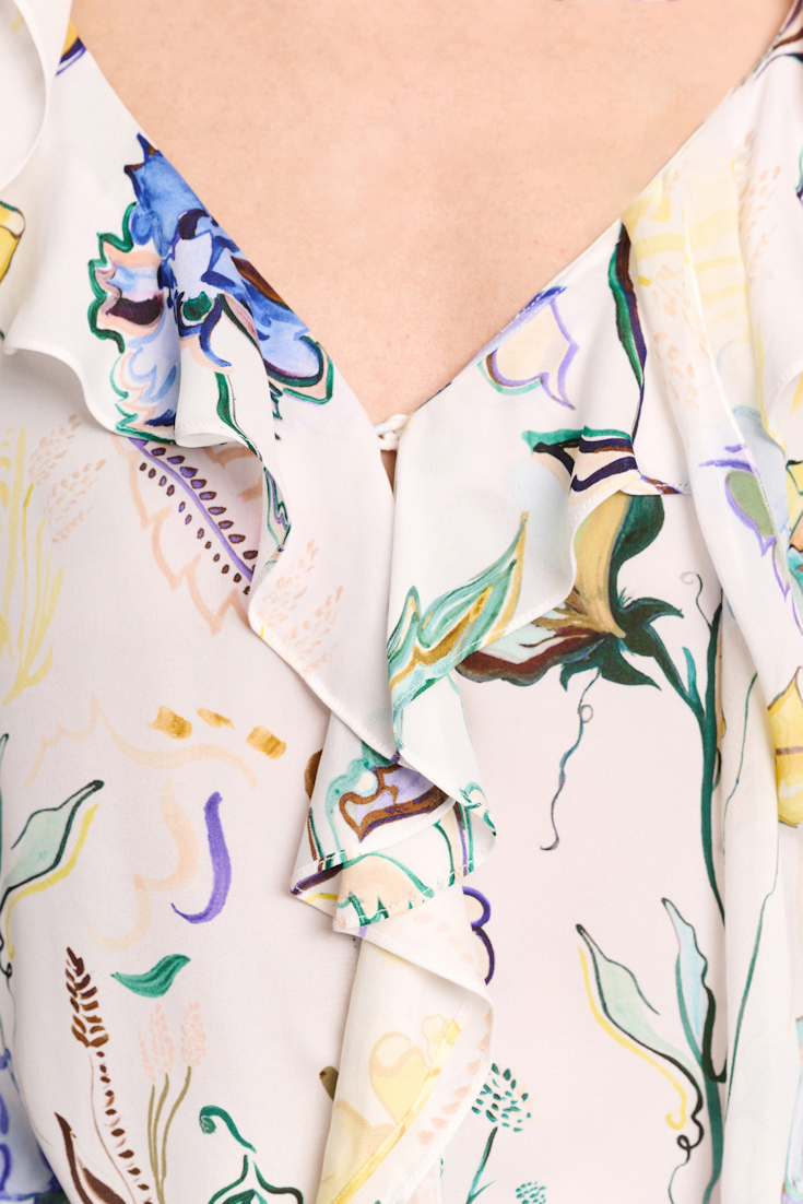 Dorothee Schumacher Printed silk georgette blouse Wicked Flower Print
