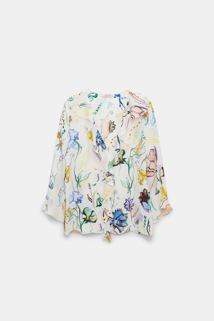 Dorothee Schumacher Printed silk georgette blouse Wicked Flower Print