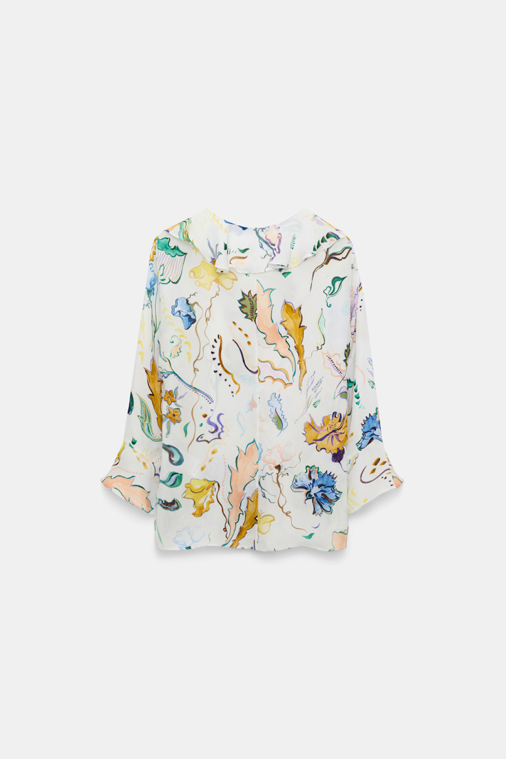 Dorothee Schumacher Printed silk georgette blouse Wicked Flower Print
