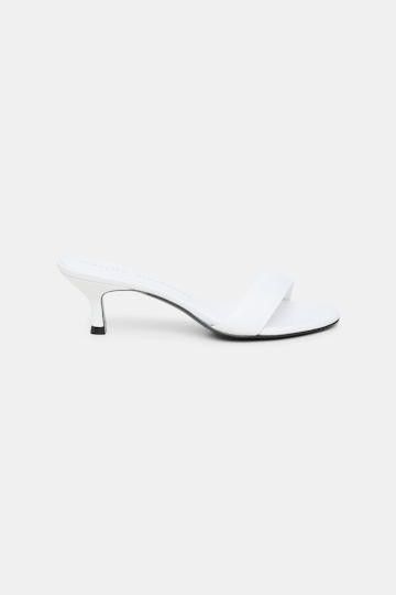 Dorothee Schumacher Mules mit Kitten-Heel pure white