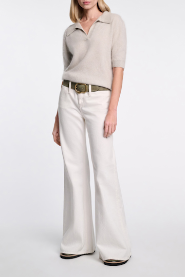 Dorothee Schumacher Gürtel aus gewachstem Kalbsleder soft green