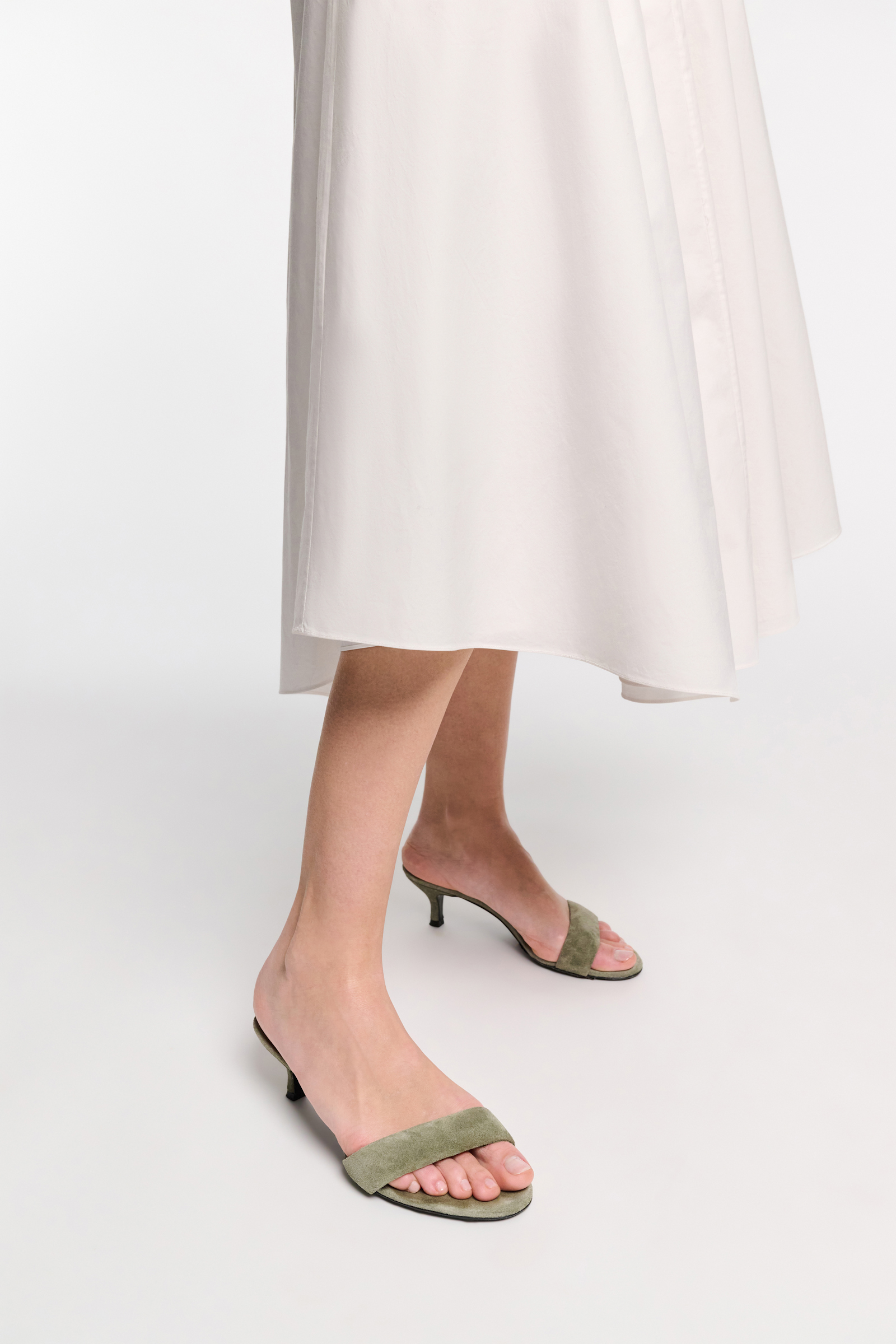 Dorothee Schumacher Offene Kitten-Heels soft green