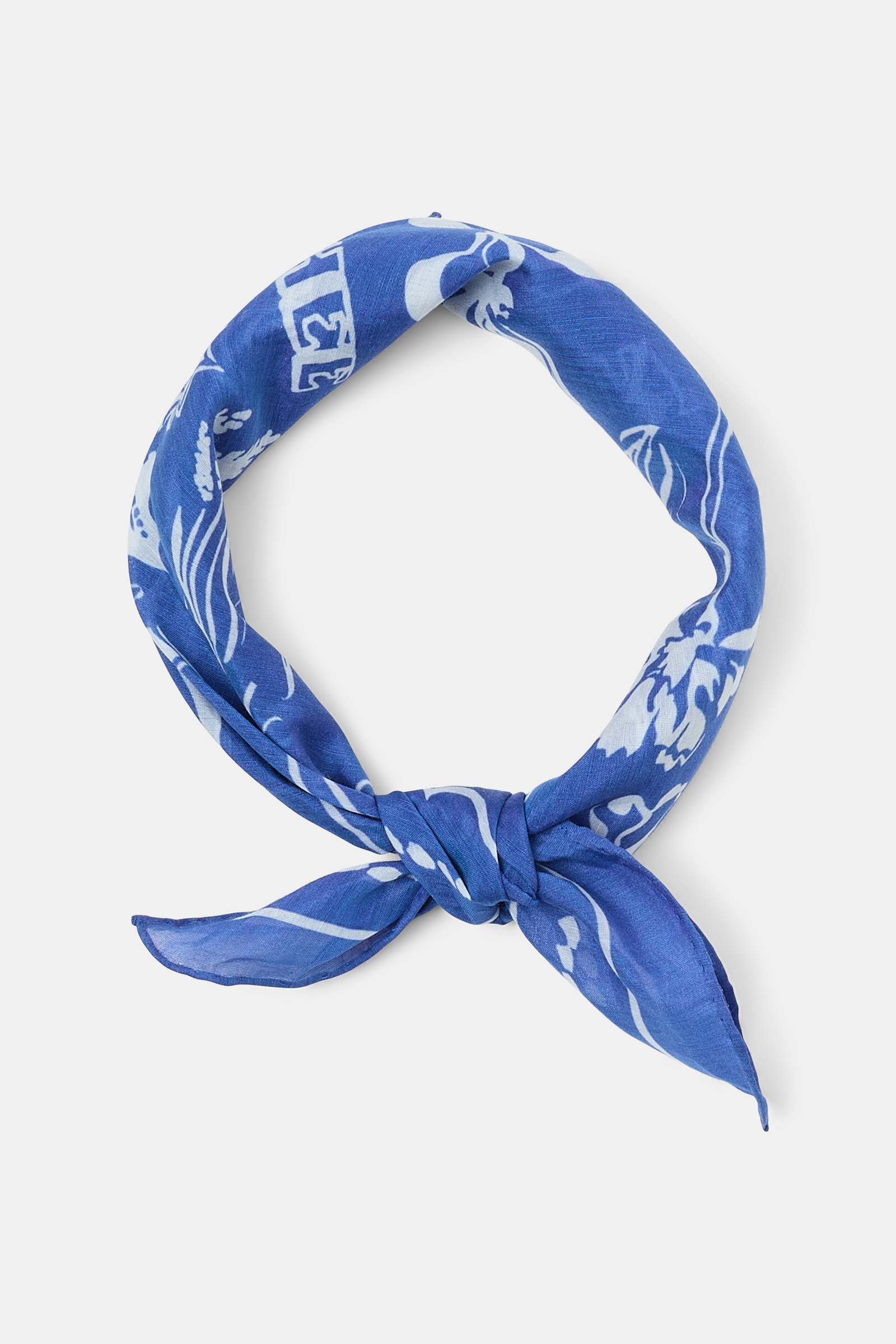 Dorothee Schumacher Bandana aus Baumwolle-Seide Mix cornflower white friends