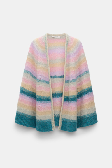 Dorothee Schumacher Besonders softer Cape-Cardigan aus Kaschmir candy stripe