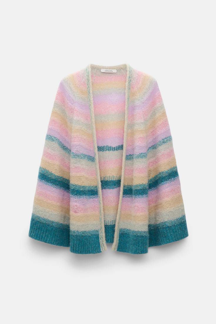 Dorothee Schumacher Besonders softer Cape-Cardigan aus Kaschmir candy stripe