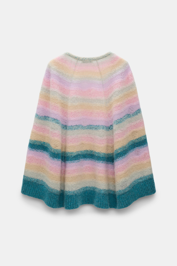 Dorothee Schumacher Besonders softer Cape-Cardigan aus Kaschmir candy stripe