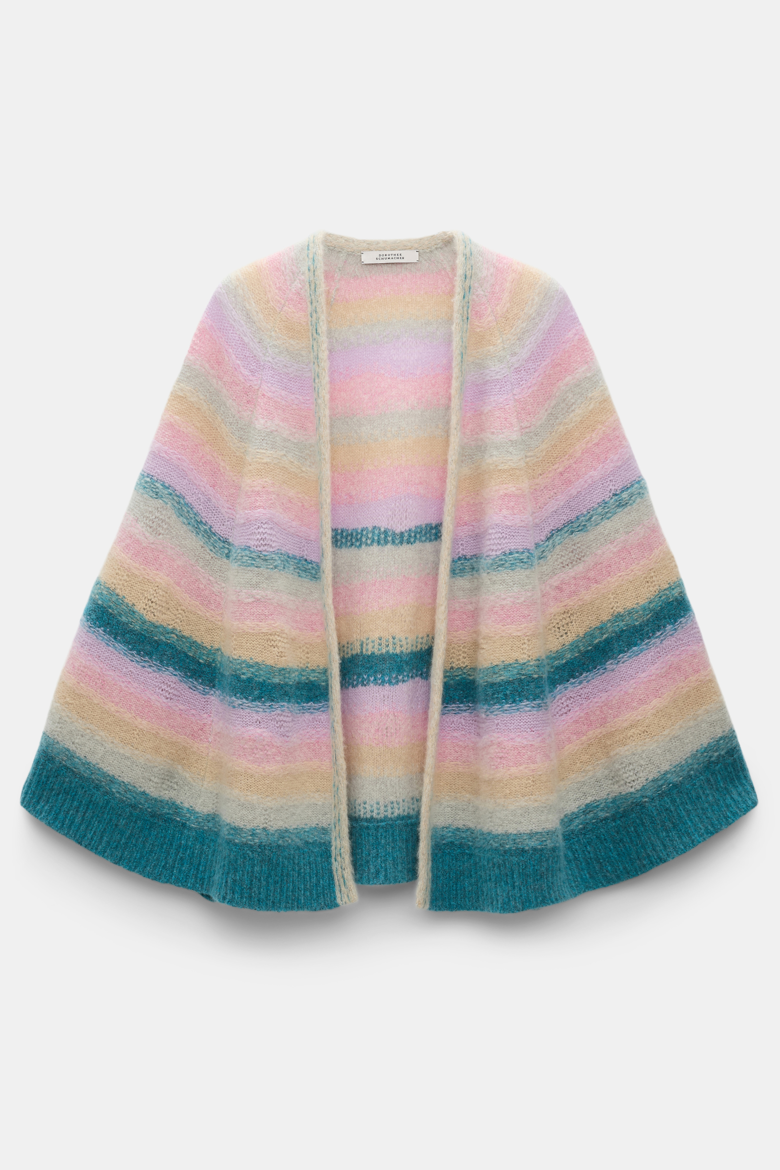 Dorothee Schumacher Besonders softer Cape-Cardigan aus Kaschmir candy stripe