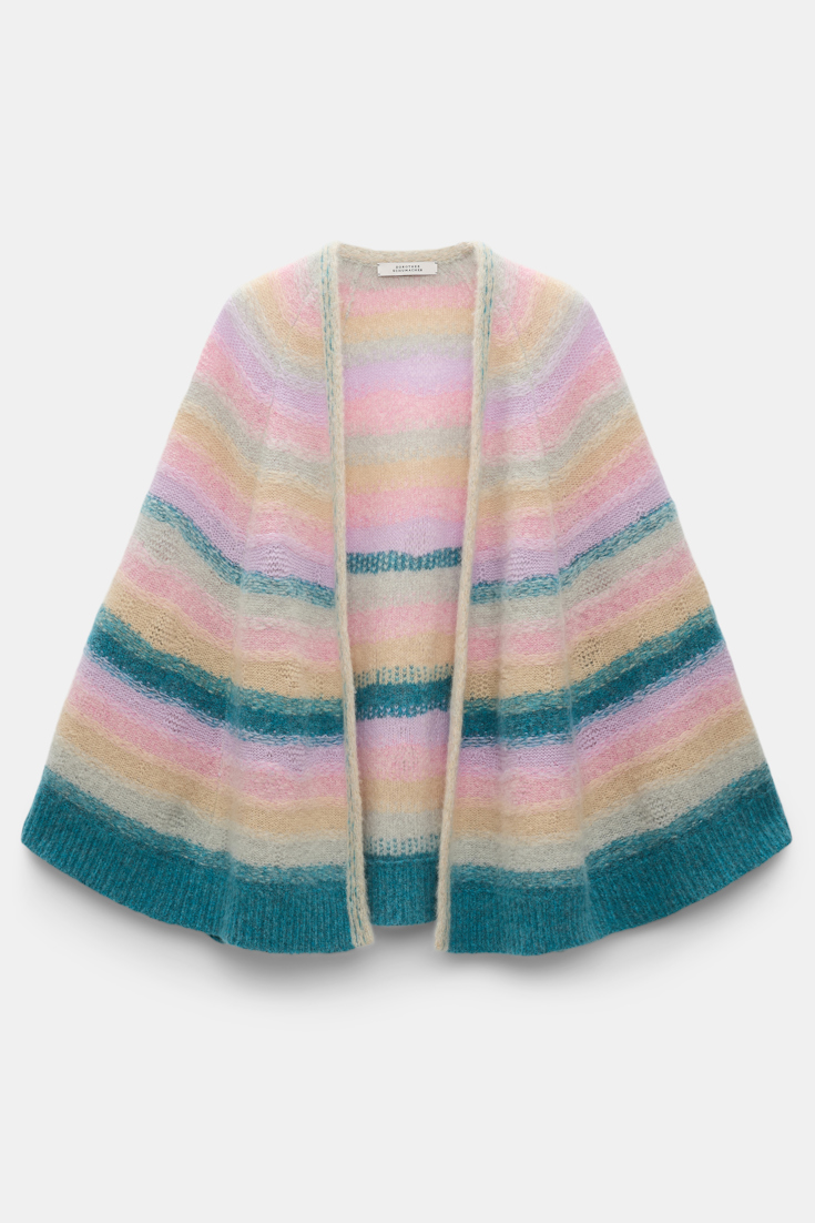 Dorothee Schumacher Besonders softer Cape-Cardigan aus Kaschmir candy stripe