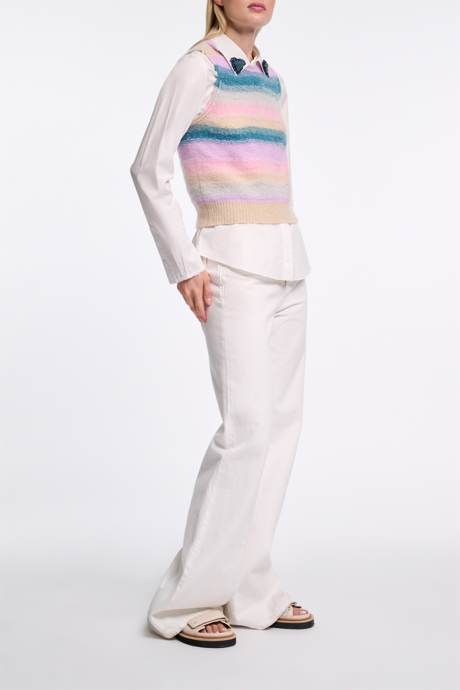Dorothee Schumacher Besonders softes Top aus Kaschmir candy stripe