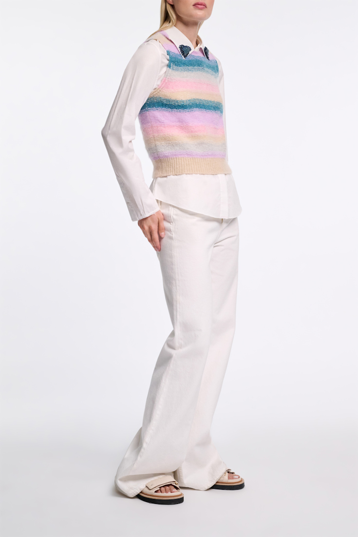 Dorothee Schumacher Besonders softes Top aus Kaschmir candy stripe