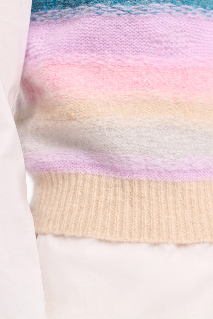 Dorothee Schumacher Besonders softes Top aus Kaschmir candy stripe