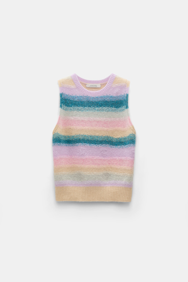 Dorothee Schumacher Besonders softes Top aus Kaschmir candy stripe
