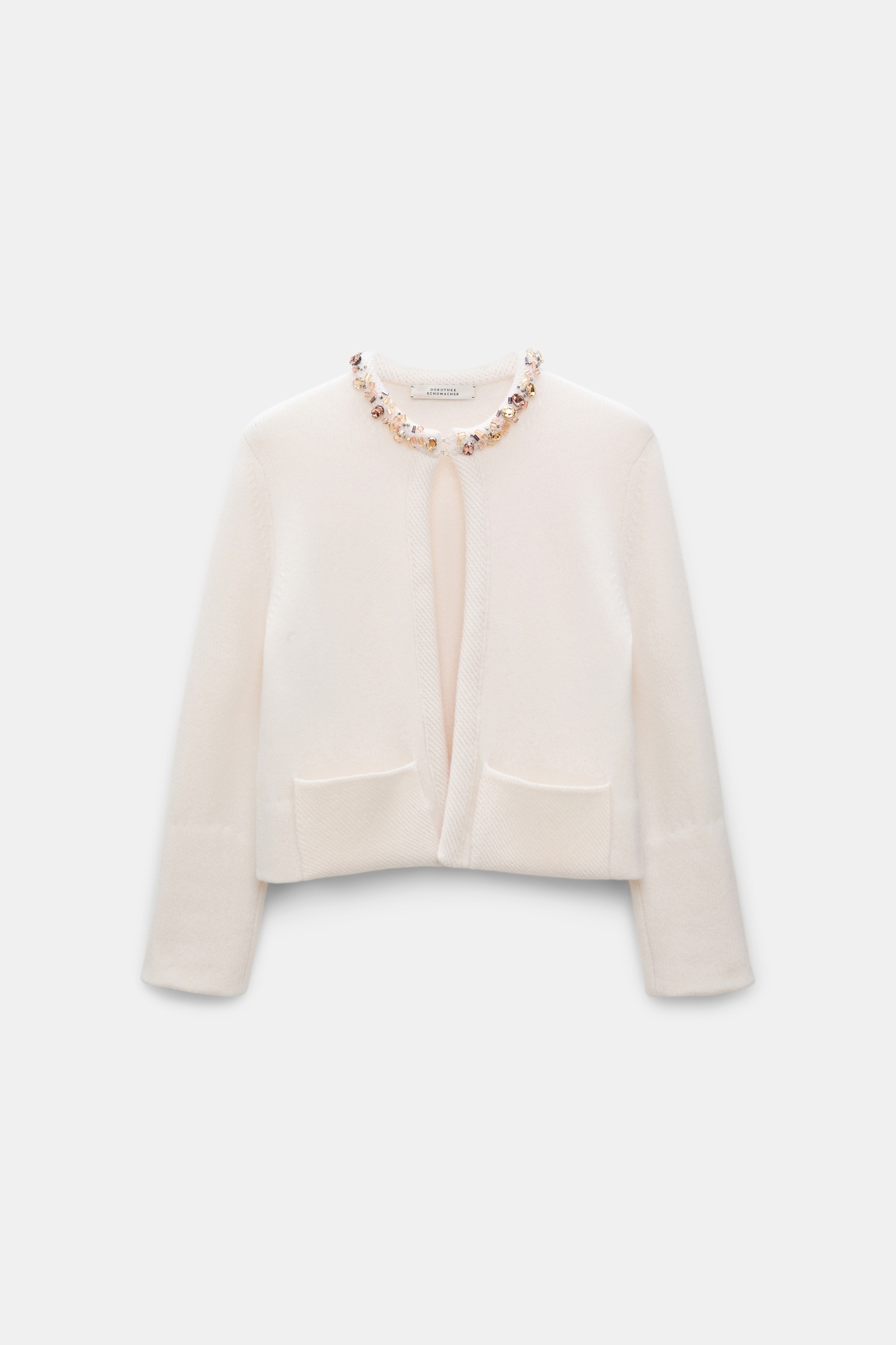 Dorothee Schumacher Cardigan aus Kaschmir mit Embellishment orchid white