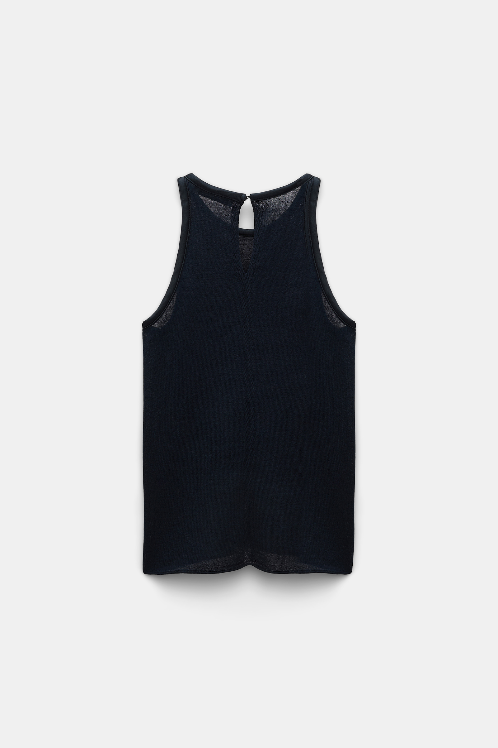 Dorothee Schumacher Tanktop mit Details aus Seidensatin dark navy