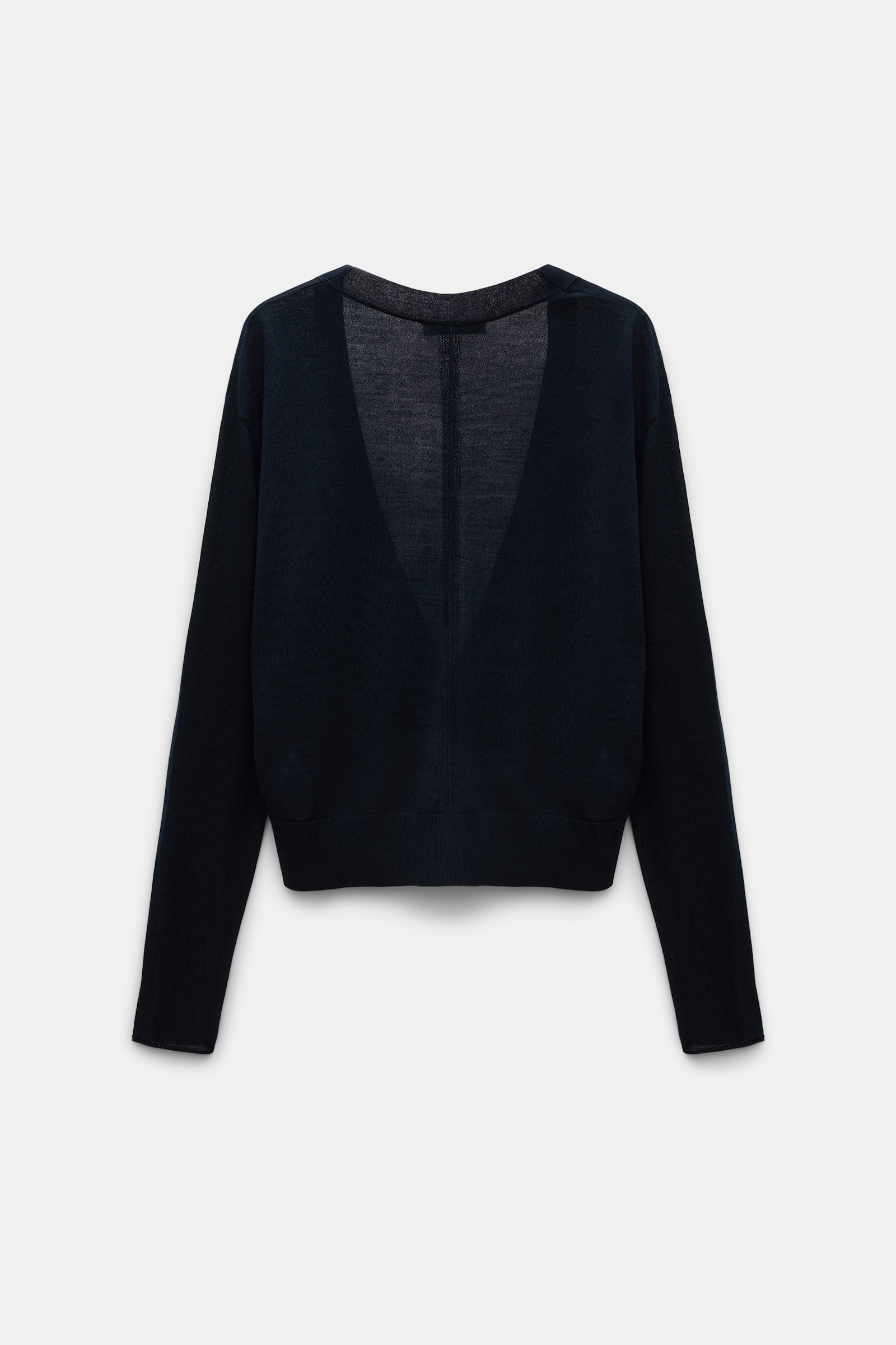 Dorothee Schumacher Cardigan mit tifem V-Ausschnitt dark navy