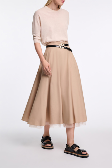 Dorothee Schumacher Pullover mit abnehmbaren Schleifen am Rücken ivory