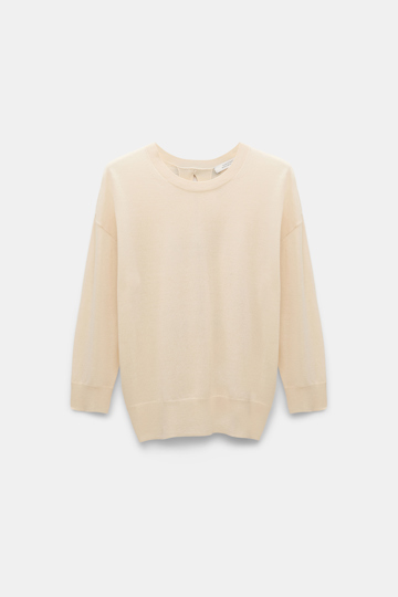 Dorothee Schumacher Pullover mit abnehmbaren Schleifen am Rücken ivory