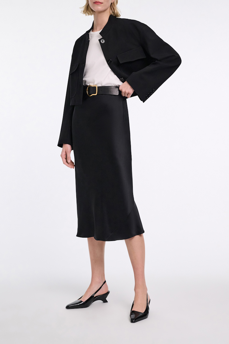 Dorothee Schumacher Rundhalsshirt mit Schleifendetails am Rücken pure white