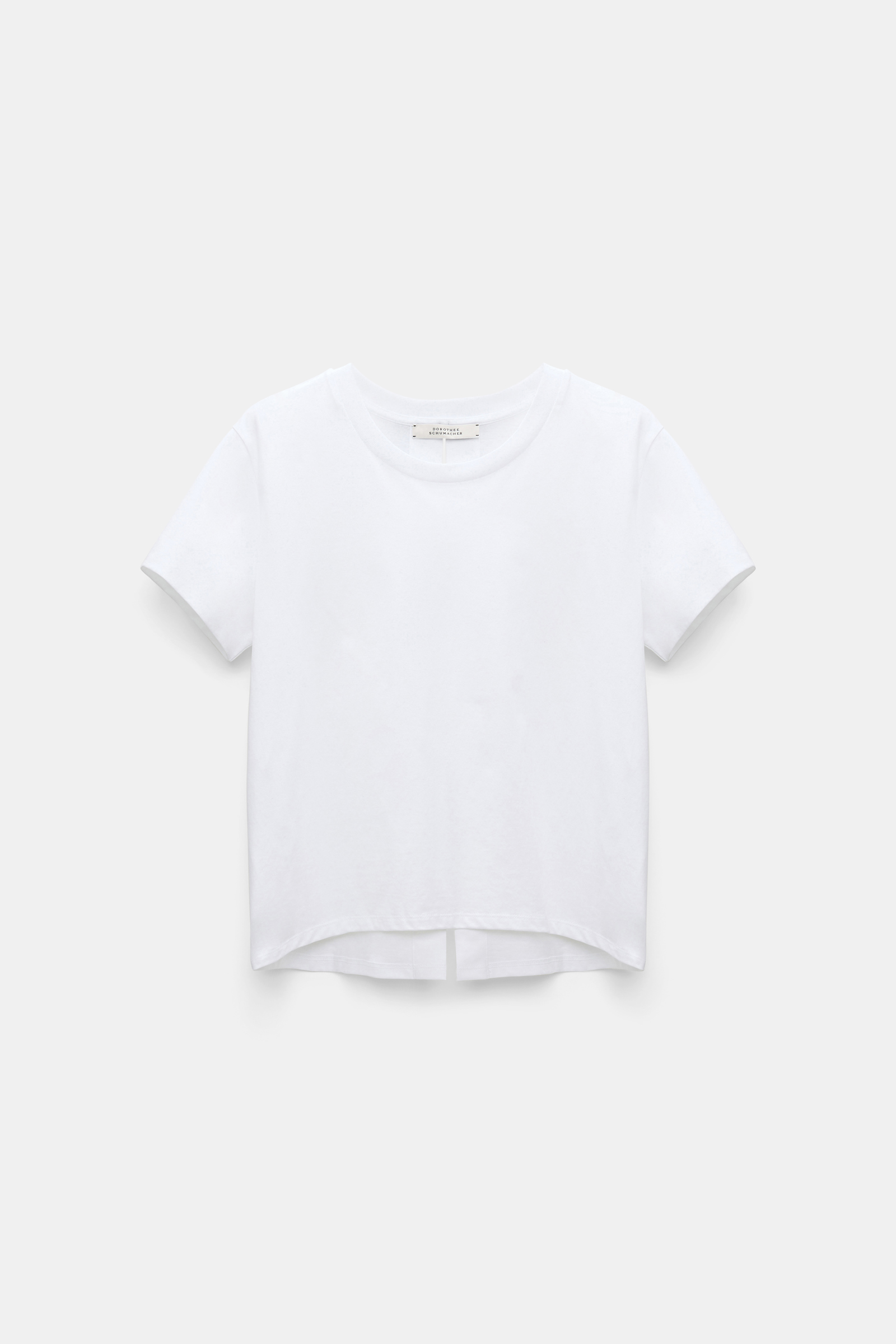 Dorothee Schumacher Rundhalsshirt mit Schleifendetails am Rücken pure white