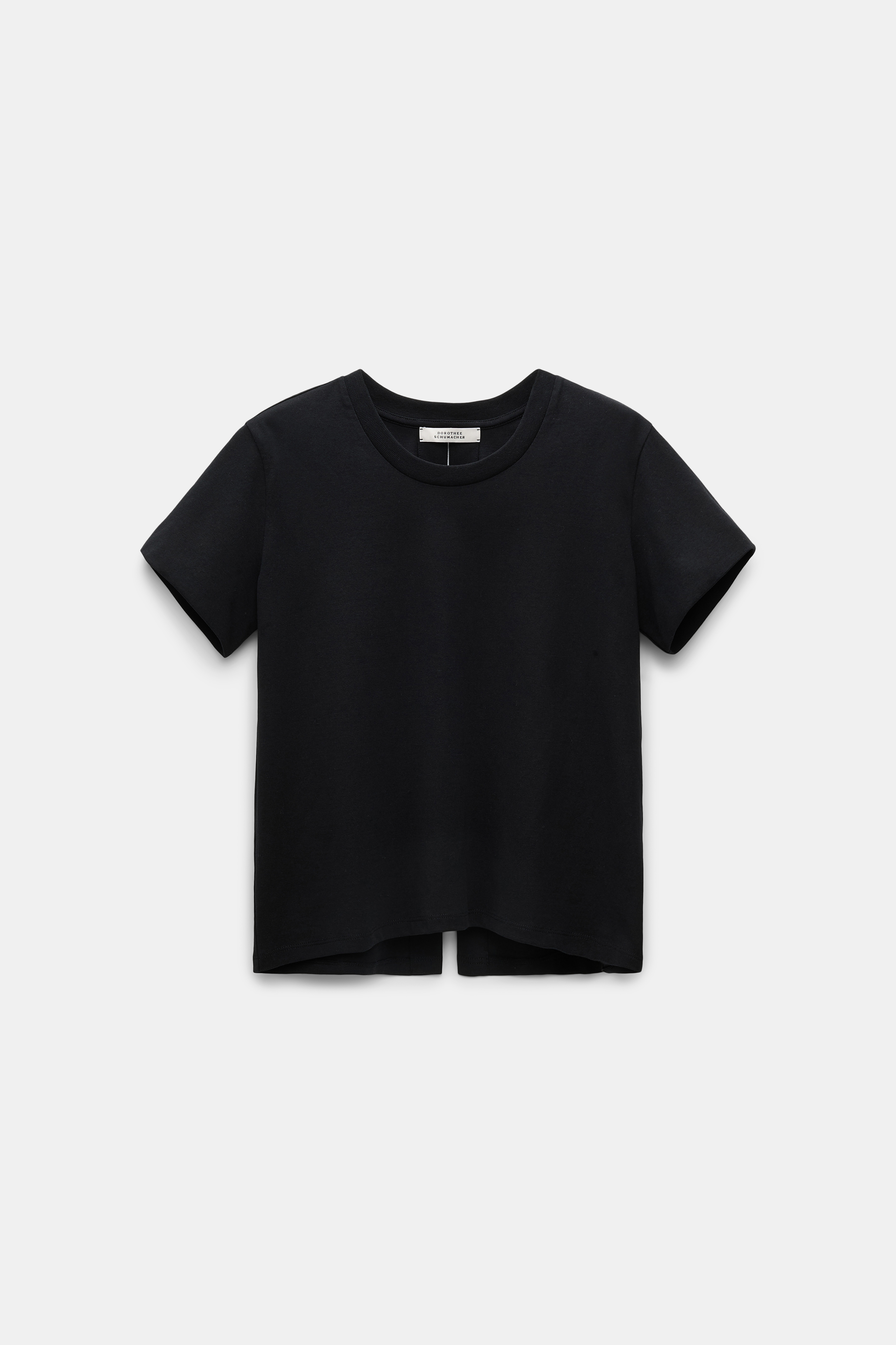 Dorothee Schumacher T-shirt with satin bows on the back pure black