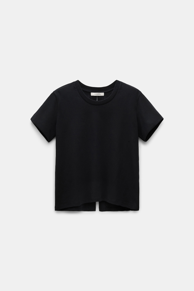 Dorothee Schumacher T-shirt with satin bows on the back pure black