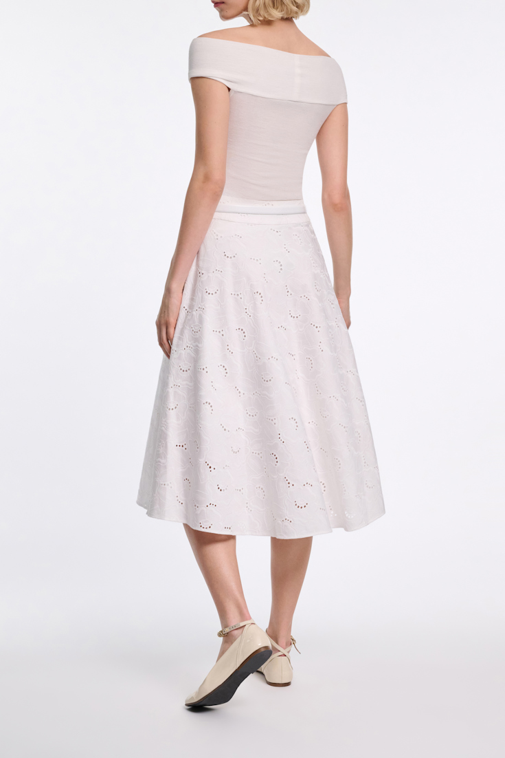 Dorothee Schumacher Drapiertes Top mit Knoten-Detail eggshell