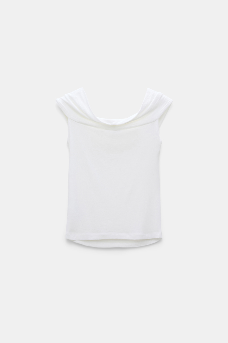 Dorothee Schumacher Drapiertes Top mit Knoten-Detail eggshell