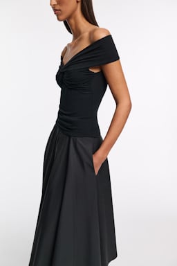Dorothee Schumacher Drapiertes Top mit Knoten-Detail pure black