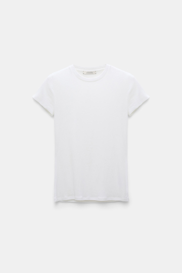 Dorothee Schumacher Extra softes Rundhalsshirt eggshell