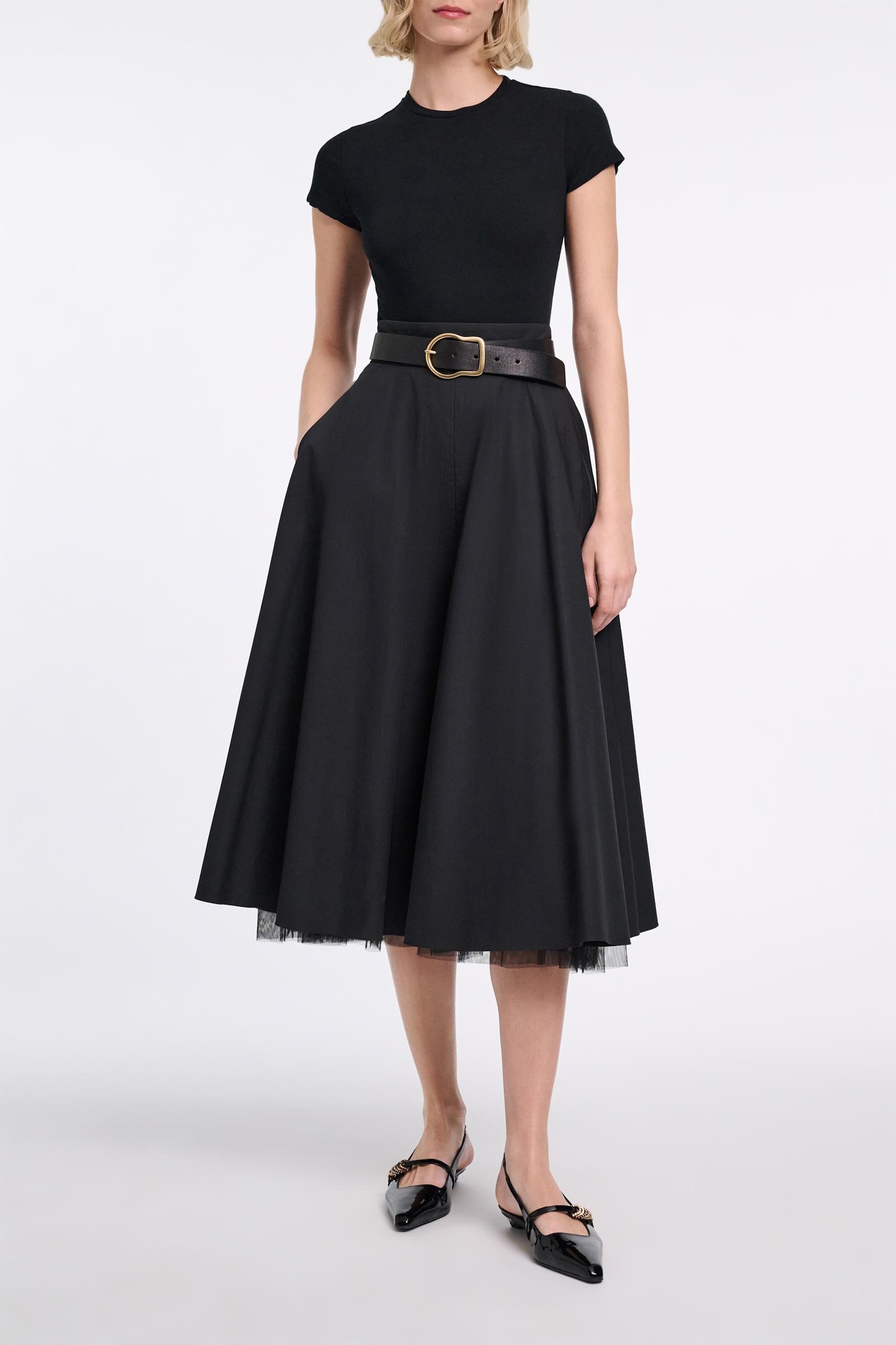 Dorothee Schumacher Extra softes Rundhalsshirt pure black