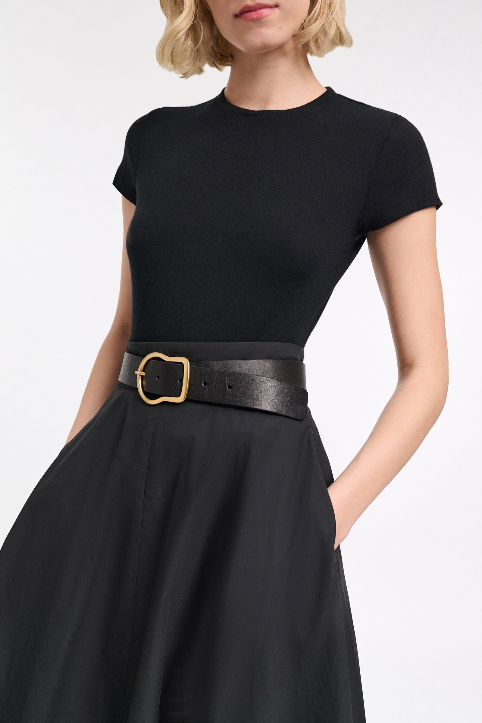 Dorothee Schumacher Extra softes Rundhalsshirt pure black
