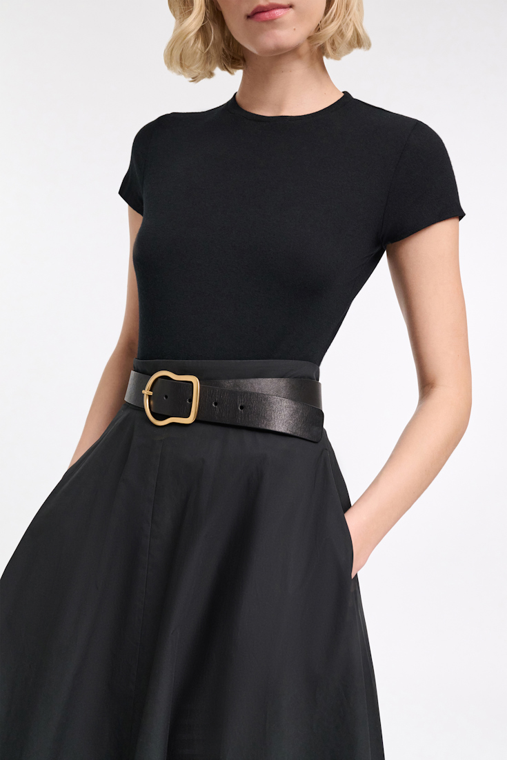 Dorothee Schumacher Extra softes Rundhalsshirt pure black