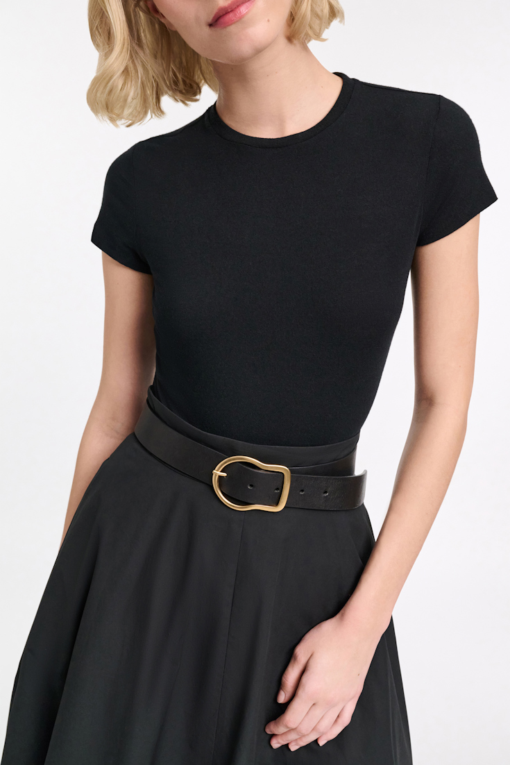 Dorothee Schumacher Extra softes Rundhalsshirt pure black