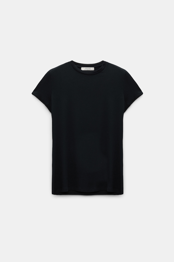 Dorothee Schumacher Extra softes Rundhalsshirt pure black