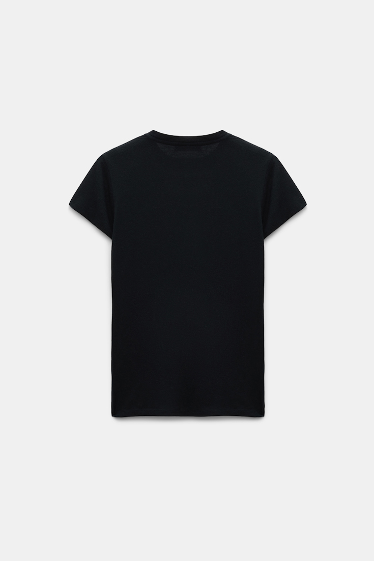 Dorothee Schumacher Extra softes Rundhalsshirt pure black