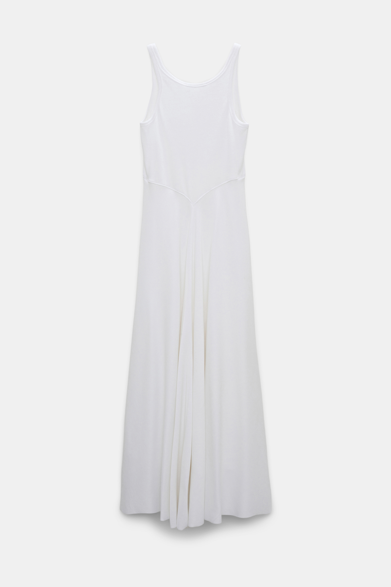 Dorothee Schumacher Maxikleid in Ripp-Optik pure white