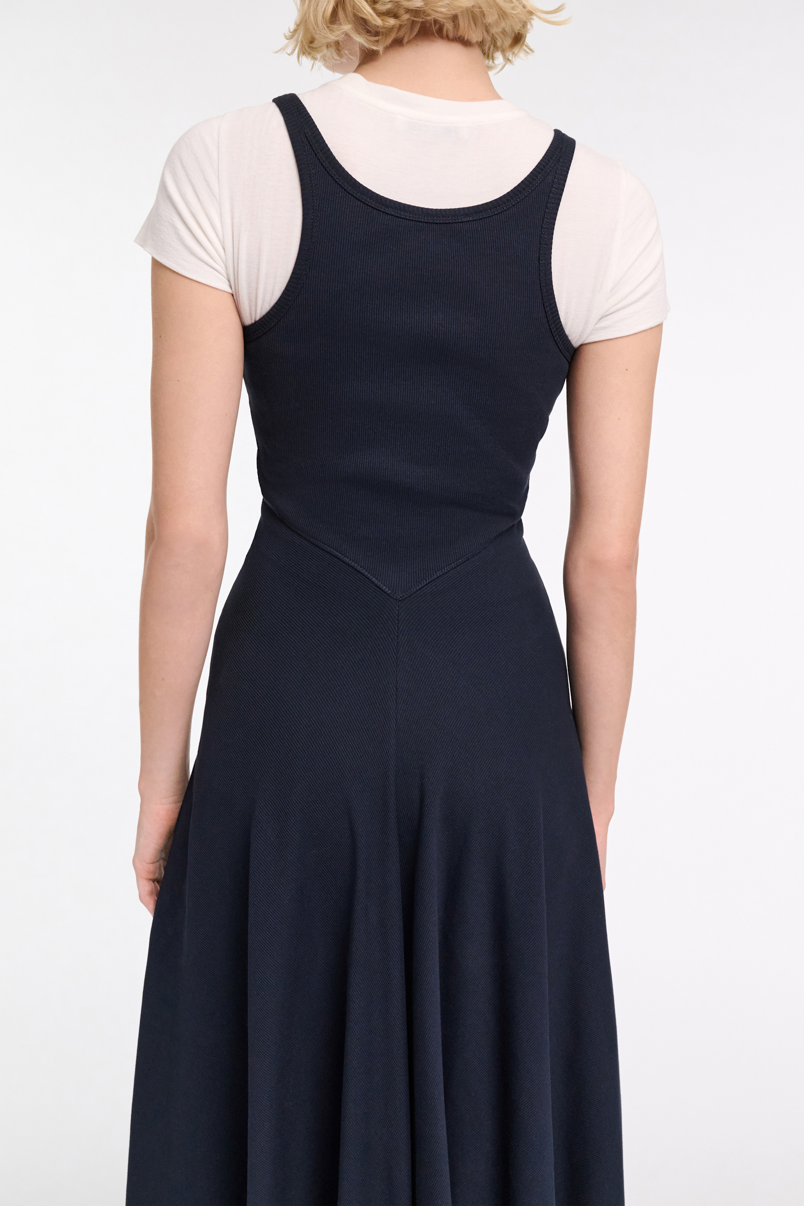 Dorothee Schumacher Fit and flare maxi dress dark navy