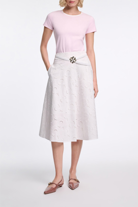 Dorothee Schumacher T-shirt with D-rose embellishment shadow candy