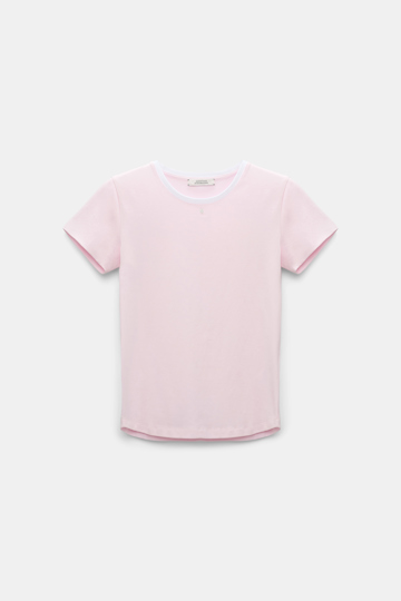 Dorothee Schumacher T-shirt with D-rose embellishment shadow candy
