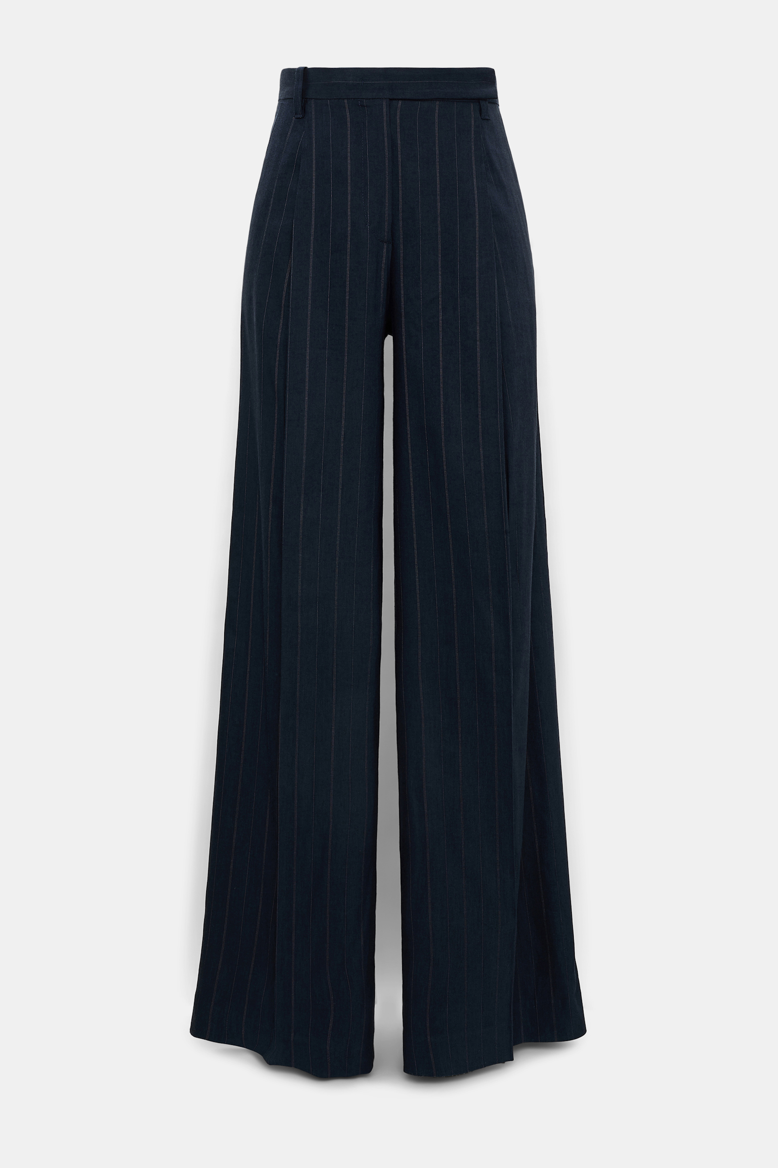 Dorothee Schumacher Pinstripe Hose mit Bundfalten blue night