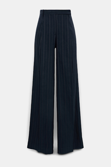 Dorothee Schumacher Pinstripe Hose mit Bundfalten blue night