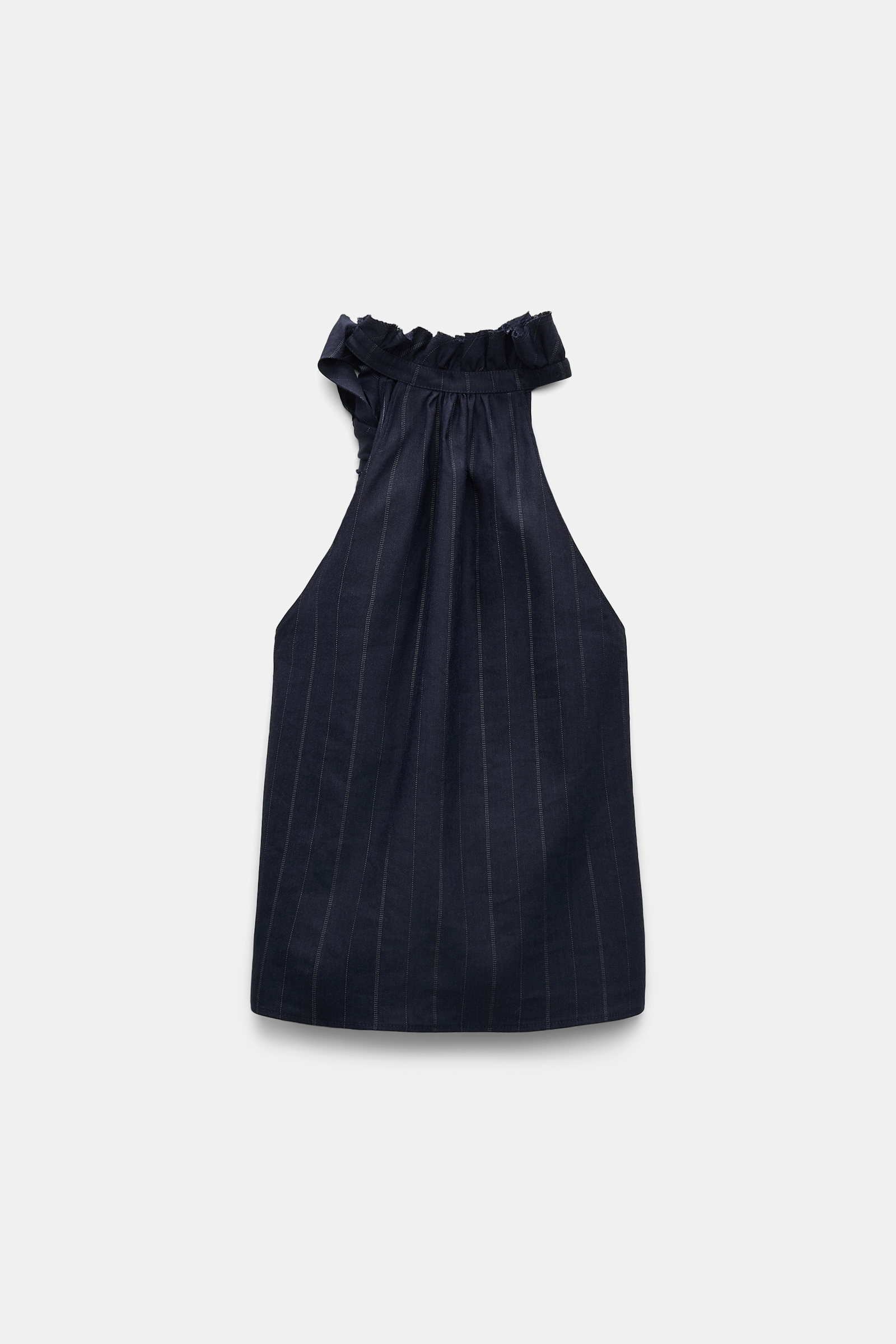 Dorothee Schumacher Pinstripe Top mit Schleifen-Detail blue night