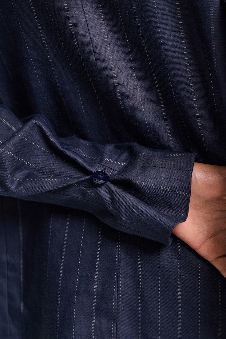 Dorothee Schumacher Pinstripe Blazer blue night