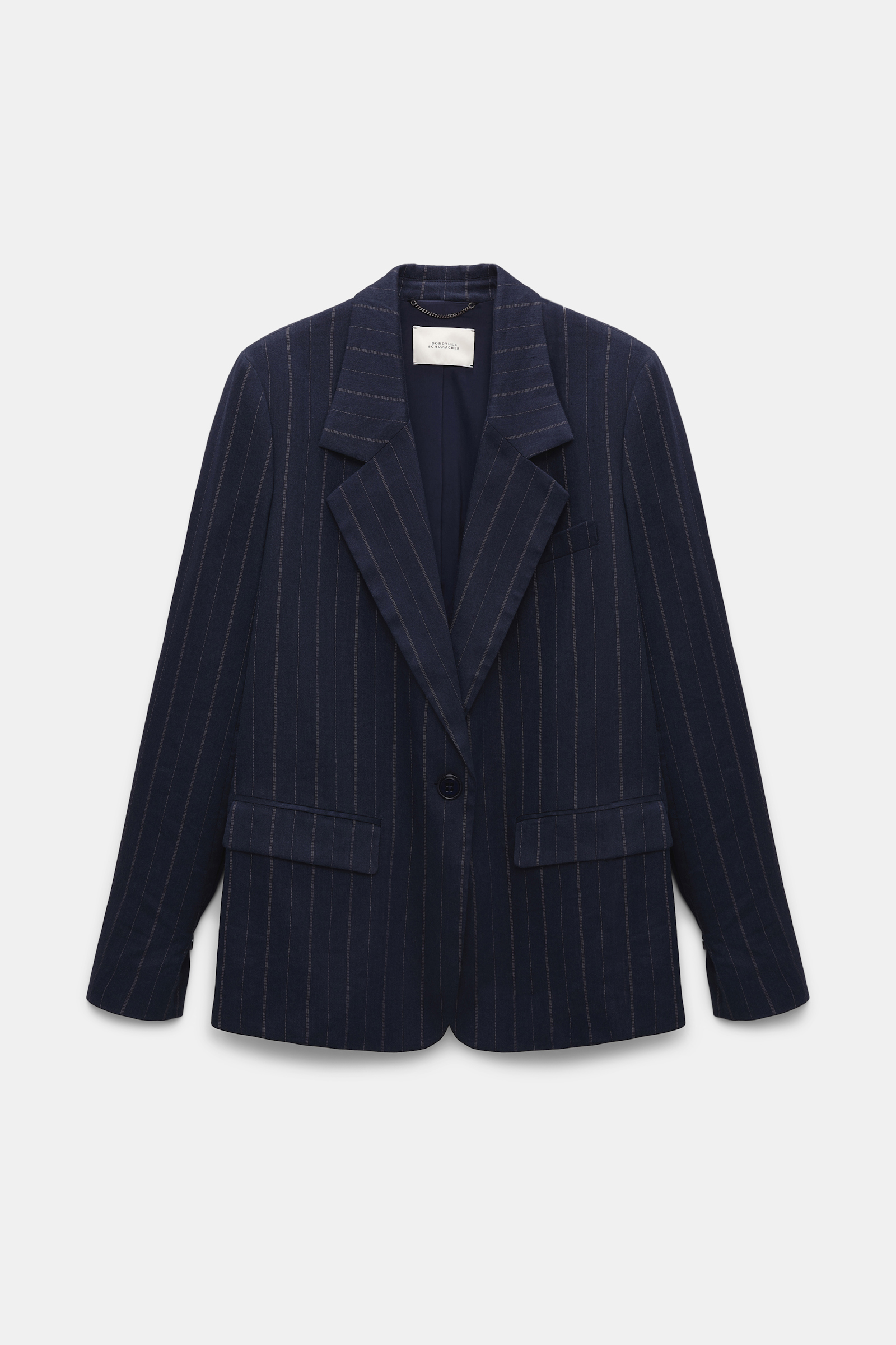 Dorothee Schumacher Pinstripe Blazer blue night