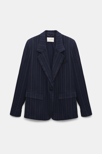 Dorothee Schumacher Pinstripe Blazer blue night