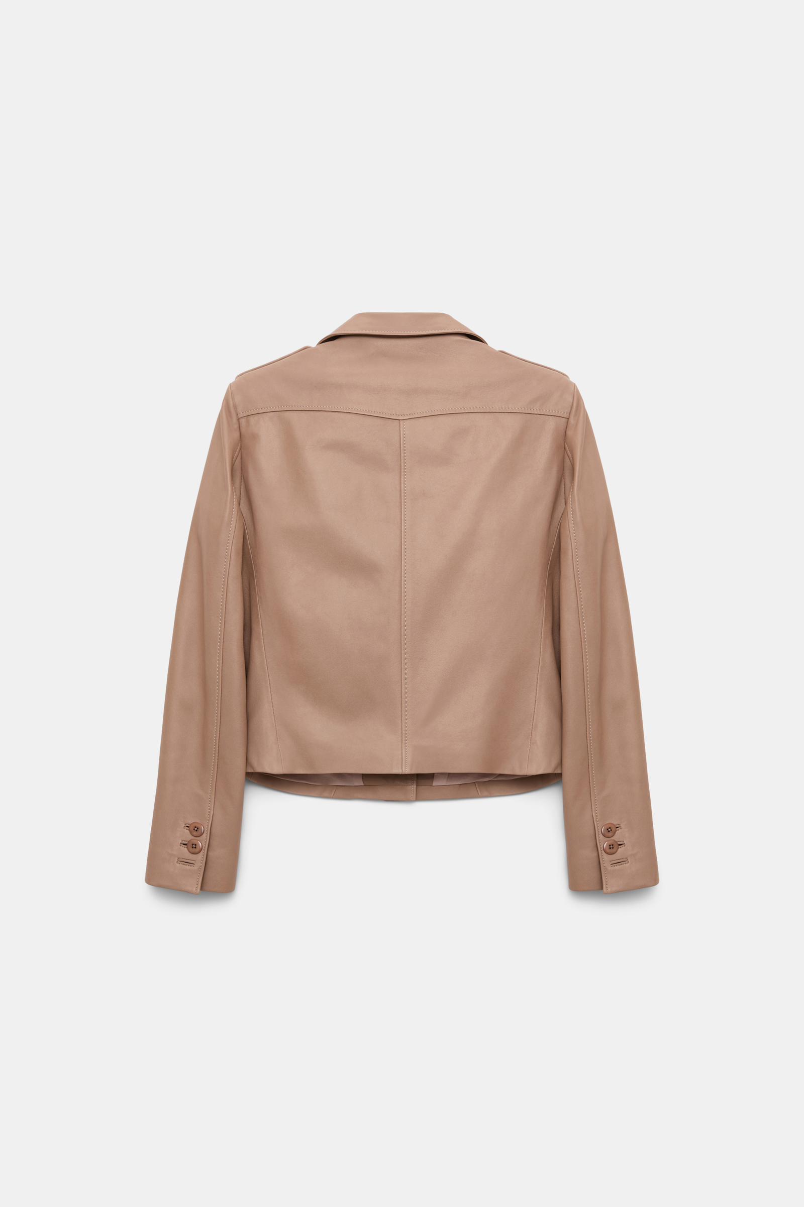 Dorothee Schumacher Verkürzter Blazer aus Lammleder tan
