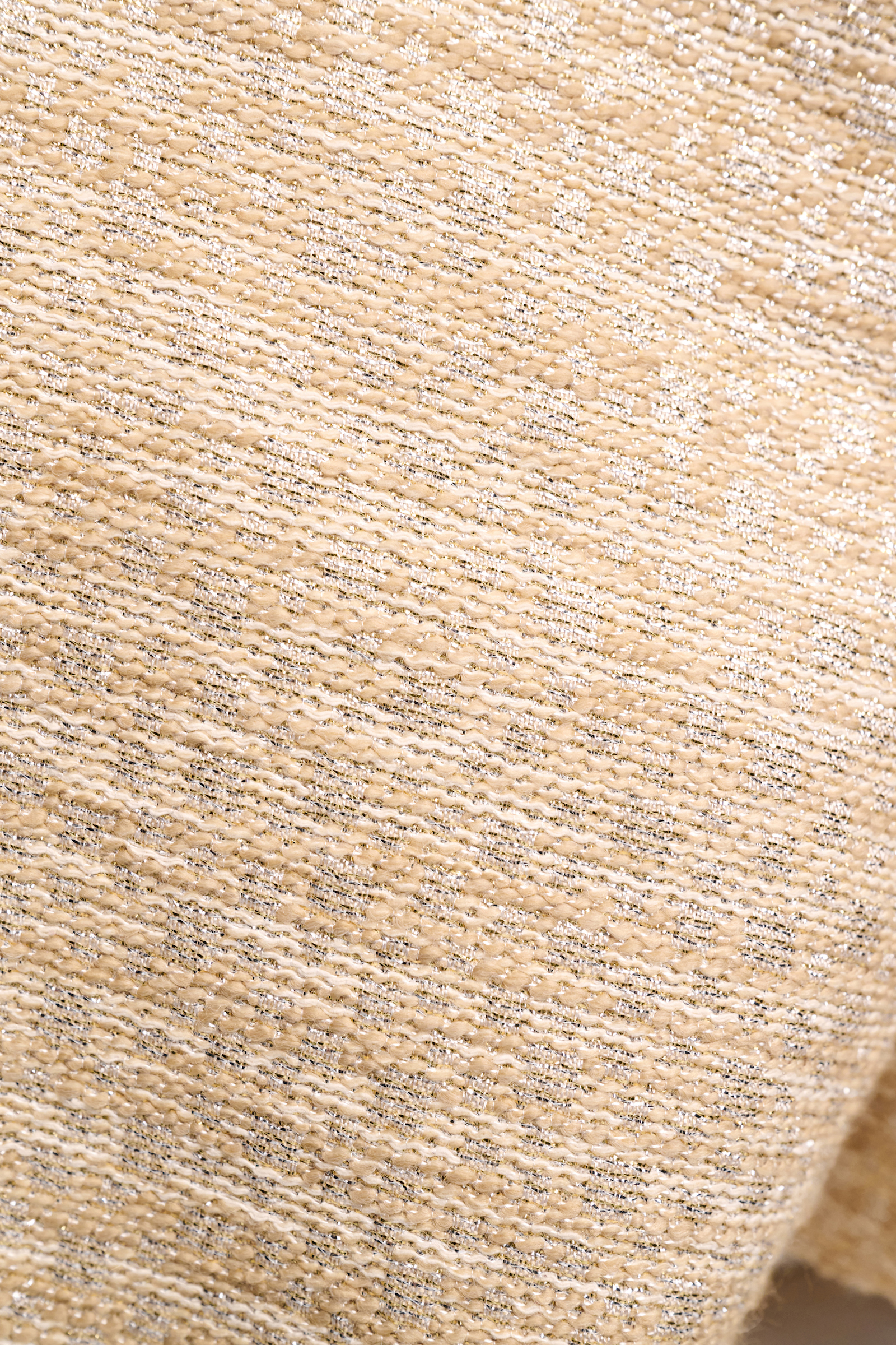 Dorothee Schumacher Verkürztes Jacket aus Lurex-Tweed shimmering sand